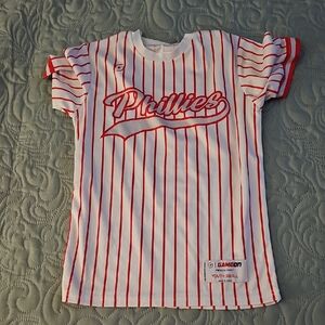 GameOn Philadelphia Phillies Youth Small Pinstripe Baseball Jersey